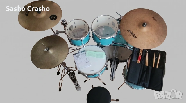 Пълен комплект барабани Yamaha Rydeen (чинели Meinl, Stagg, Zildjian, хардуер Pearl, PDP, Mapex), снимка 3 - Ударни инструменти - 54712188