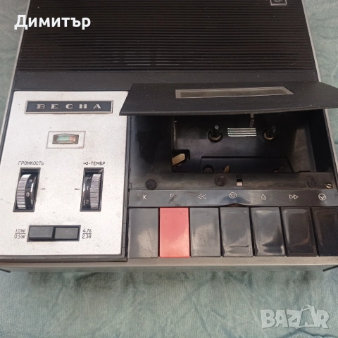 Магнитофон касетофон Весна 306, снимка 3 - Радиокасетофони, транзистори - 55069181