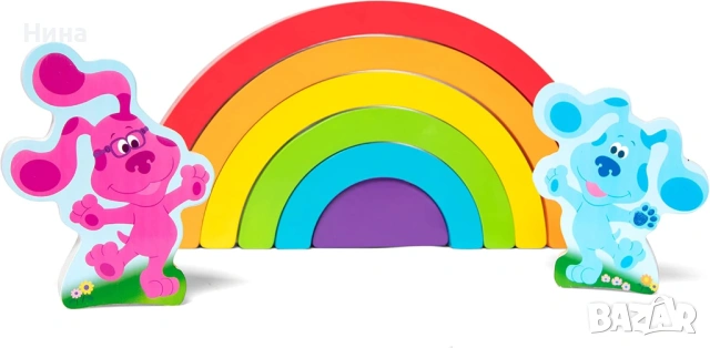 Дървен пъзел- игра Melissa & Doug Blue's Clues & You! , снимка 10 - Образователни игри - 54659212