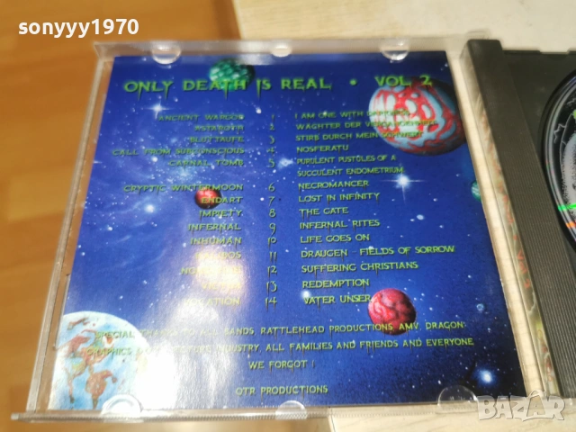 ONLY DEATH IS REAL CD 2-ВНОС GERMANY 0406261001H2E6R, снимка 16 - CD дискове - 54774057