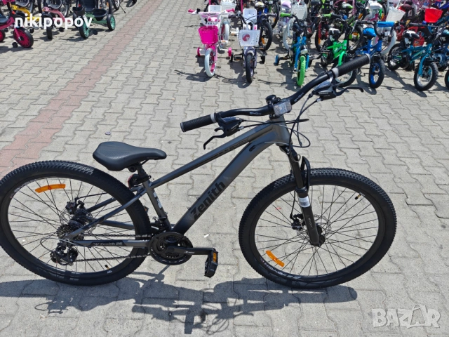 X Алуминиев велосипед 26" ZENITH сив, снимка 3 - Велосипеди - 54940017