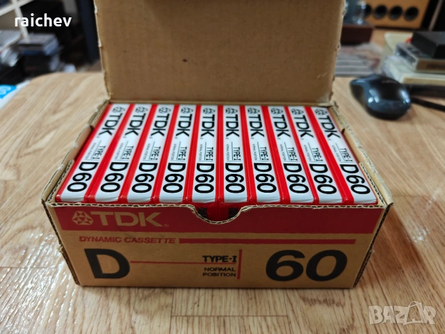 10 касети TDK D-60 NOS