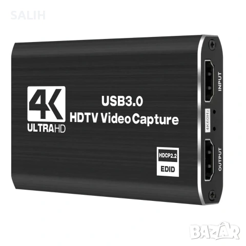 DPLUS 4K 60FPS Кепчър Карта Video Capture Card HDMI USB 3.0 Стрийминг Гейминг OBS PS5 PC, снимка 6 - Други - 54988114