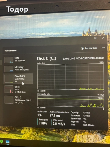 Използван сив лаптоп Acer Aspire 5 A515-47 / Ryzen 5 5625U / 32GB RAM / 512GB SSD, снимка 9 - Лаптопи за работа - 54083753