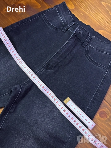Дамски черни дънки размер М , снимка 4 - Дънки - 54078734
