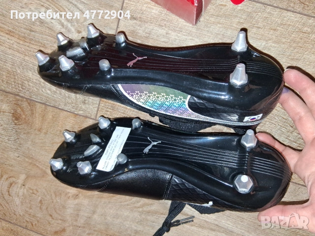футболни обувки н.40 1/2;41 Puma One 17.1 Mx Black/White/Silver SG, снимка 10 - Футбол - 54513568