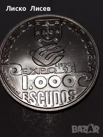 Португалия 1000 ескудо 1999г., снимка 4 - Нумизматика и бонистика - 55587925