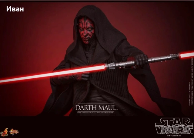 Hot Toys Star Wars DX17 Darth Maul with Sith Speeder Deluxe Version 1/6 — нов, зачечатан, снимка 7 - Колекции - 54802269