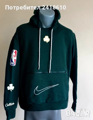 Nike NBA Boston Celtics Hoodie Mens Size / L  ОРИГИНАЛ! Мъжки Суичър !, снимка 6 - Суичъри - 54621922