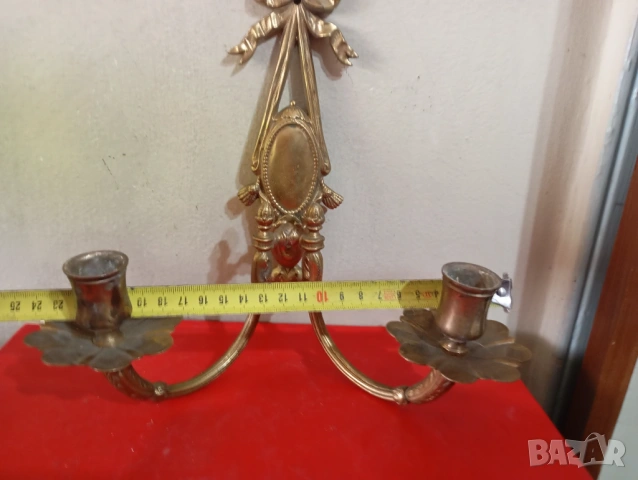 Свещник за стена в стил Наполеон, снимка 3 - Антикварни и старинни предмети - 54041668