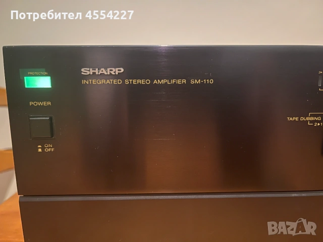 Усилвател SHARP SM-110, снимка 4 - Ресийвъри, усилватели, смесителни пултове - 53965865