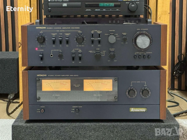 Hitachi HMA-8300 + Hitachi HCA-8300 / Крайно стъпало + Предусилвател, снимка 3 - Ресийвъри, усилватели, смесителни пултове - 54510920