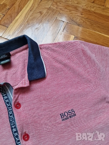 Страхотна мъжка тениска HUGO BOSS, размер L , снимка 4 - Тениски - 54548299