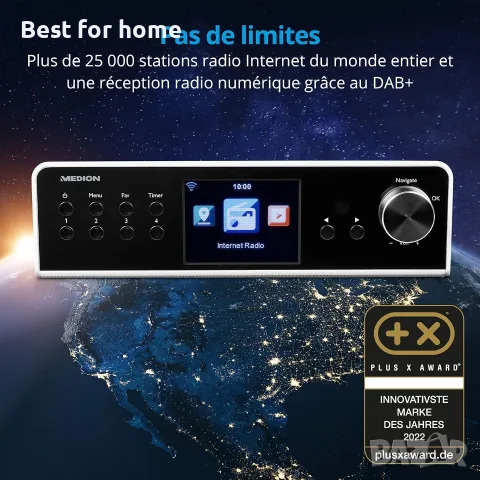 MEDION P85063 интернет кухненско радио с Dab+, снимка 2 - Друга електроника - 55396584
