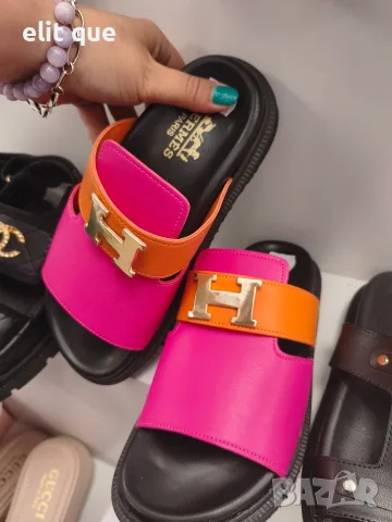 дамски чехли / сандали miu miu chanel hermes , снимка 3 - Чехли - 55675696