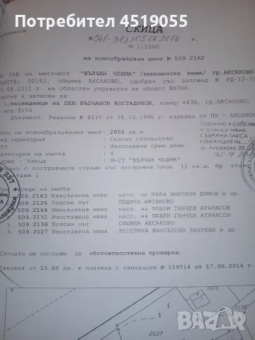 Продавам парцел в Аксаково , снимка 11 - Други услуги - 55509317