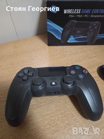 Безжичен контролер за игри, съвместим с PS4, PS3, PC, снимка 3 - Аксесоари - 54496135