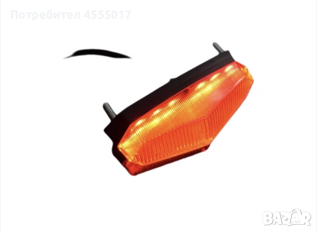 Стоп светлина с LED за електрически велосипеди и скутери, 12V-80V, лесен монтаж, издръжлив материал, снимка 4 - Друга електроника - 54977660