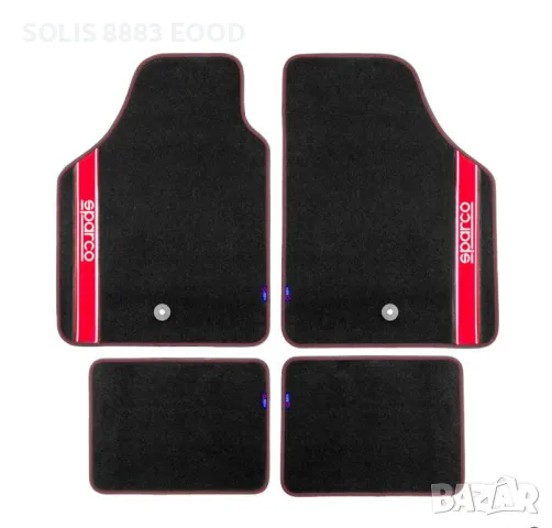 Универсални мокетни стелки Sparco - 03763BRS с червено, снимка 1 - Аксесоари и консумативи - 55674986