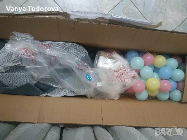 Нова кошара за игра 180/200 с комплект топчета за игра, снимка 4 - Кошарки - 55275098