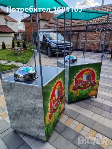   Продавам количка за царевица на пара, снимка 2 - Колички за царевица - 54897055