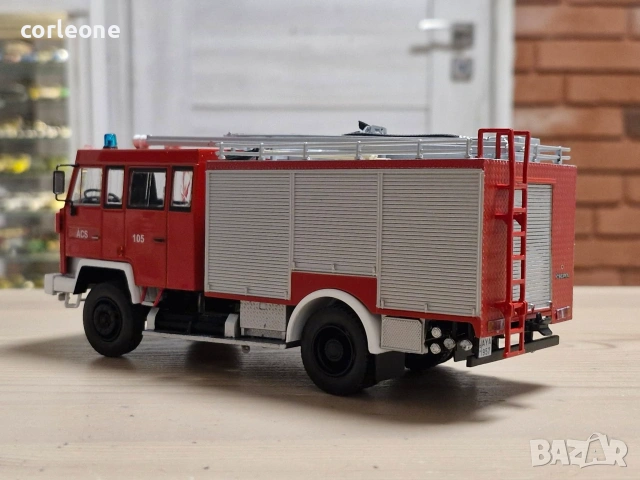 Csepel D 755 TÜ Metz пожарна 1991 - мащаб 1:43 на DeAgostini моделът е нов в блистер, снимка 3 - Колекции - 55016930
