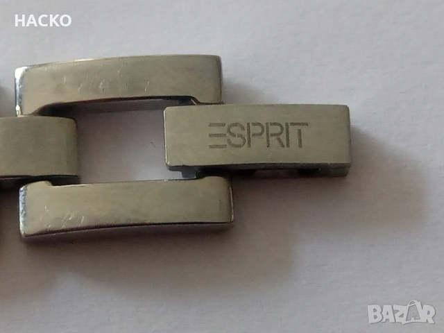 Гривна ESPRIT Стомана +Естествена Кожа, снимка 5 - Гривни - 55221783