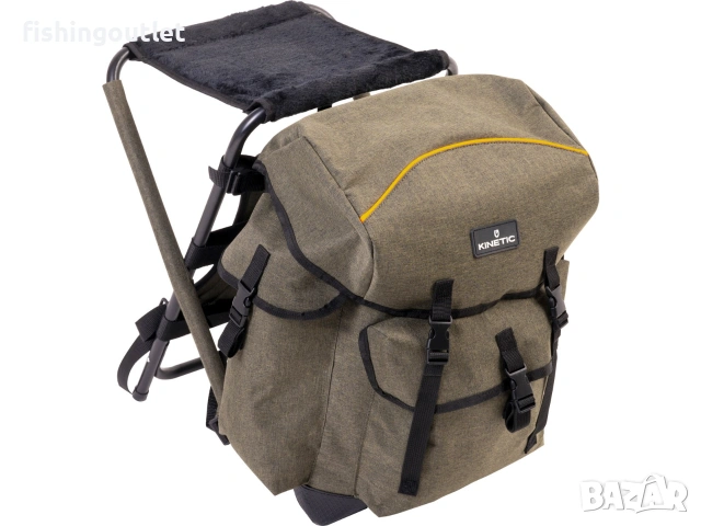 Раница 25 литра със стол от стоманена рамка . За лов и риболов ! Kinetic Backpack Chair