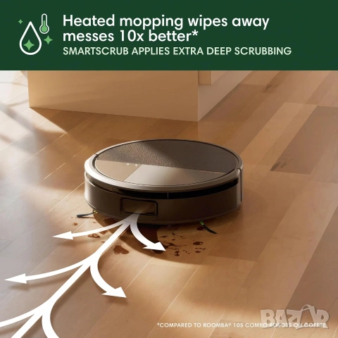 Прахосмукачка Робот iRobot Roomba Max 705 Combo с Докинг станция AutoWash Сухо и Мокро LiDAR 13000Pa, снимка 9 - Прахосмукачки - 55235875
