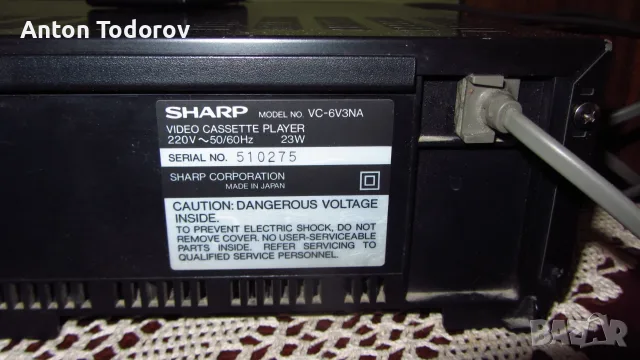 SHARP-VC-6V3NA-video, снимка 3 - Плейъри, домашно кино, прожектори - 55325016