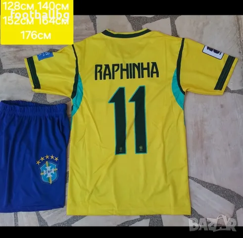RAPHINHA 11 NEYMAR JR 10 детско юношески футболни екипи 🇧🇷 BRAZIL 🇧🇷 , снимка 3 - Футбол - 40107203