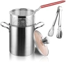 Тенджера за аспержи и паста 3L 16см с цедка Inox, снимка 1