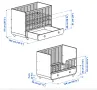 IKEA MYLLRA – бебешко креватче с матрак и пълен комплект аксесоари, снимка 8