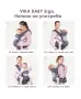Ергономична раница за бебе Vika Baby®, Тъмно сив, снимка 2