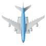 Еърбъс 380 самолет модел макет Korean Air метален A320 Южна Корея Азиатски пътнически класни превози, снимка 3