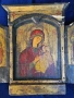 Възрожденска домашна икона Триптих 19 век., снимка 2