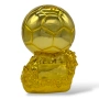 Трофей „Златна топка“ (Ballon d'Or) 25 см – футболна купа и сувенир, снимка 1