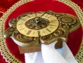 Бронзов стенен часовник с махало,бижу, снимка 8
