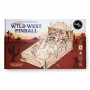 НОВ 3D Дървен Механичен Пъзел Wild West Pinball – Работещ Флипер, 362 Части, снимка 1
