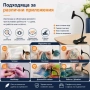 Мощна настолна правоъгълна лупа с щипка за четене шиене на гоблени бродиране A4 козметик маникюр, снимка 7