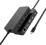 Докинг станция Rocketek SH701C USB-C 12 в 1 100W PD, снимка 1