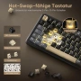 Безжична механична клавиатура 81 клавиша RGB Hot Swap, снимка 6