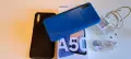 samsung SM-A505FN/DS a50 blue слушалки кутия зарядно usb кабел телефон смартфон, снимка 13