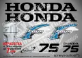 HONDA 2002-2007 извънбордови двигател стикери надписи 60 75 90 100 hp, снимка 3