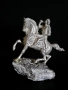 Конник, скулптура върху скъпоценен минерал, снимка 1