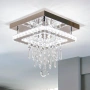 Кристален LED плафон 20W, таванна лампа с K9 кристали, осветление за хол и спалня, снимка 1