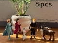 5 бр PVC фигурки от Замръзналото кралство Frozen Елза Анна Свен за игра и украса торта, снимка 1