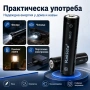 Акумулаторна батерия 18650 Li-ion 3.7V Rakieta 8800mAh презареждаща се за фенри прожектори лазери, снимка 6