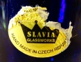 Кристална ваза Bohemia,злато,кобалт,етикет. , снимка 9