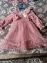 Детска официална розова рокля, снимка 2